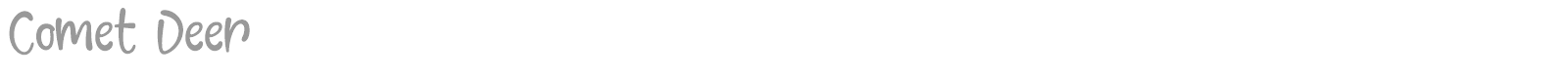 Comet Deer font preview